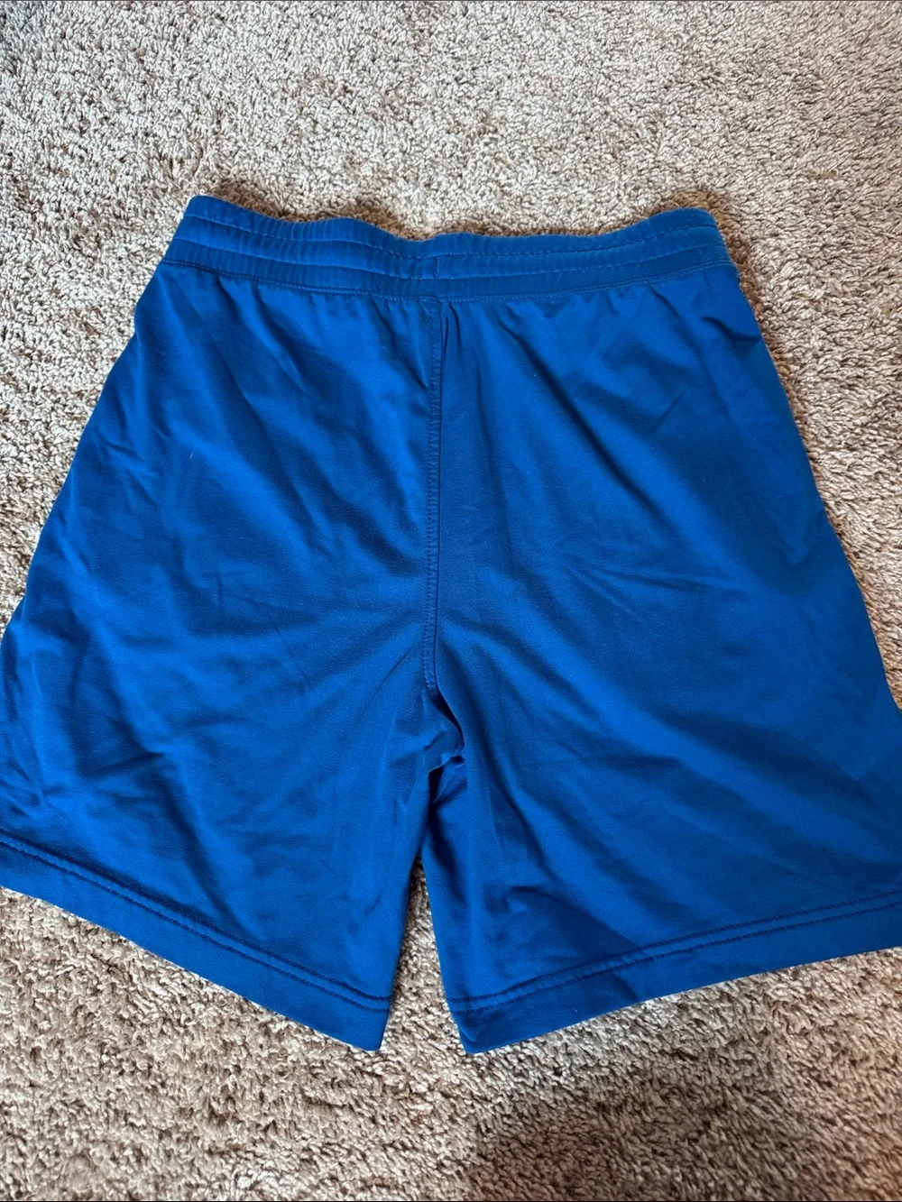 Abercrombie & Fitch kids Cobalt Blue Athletic Shorts with Black Drawcord